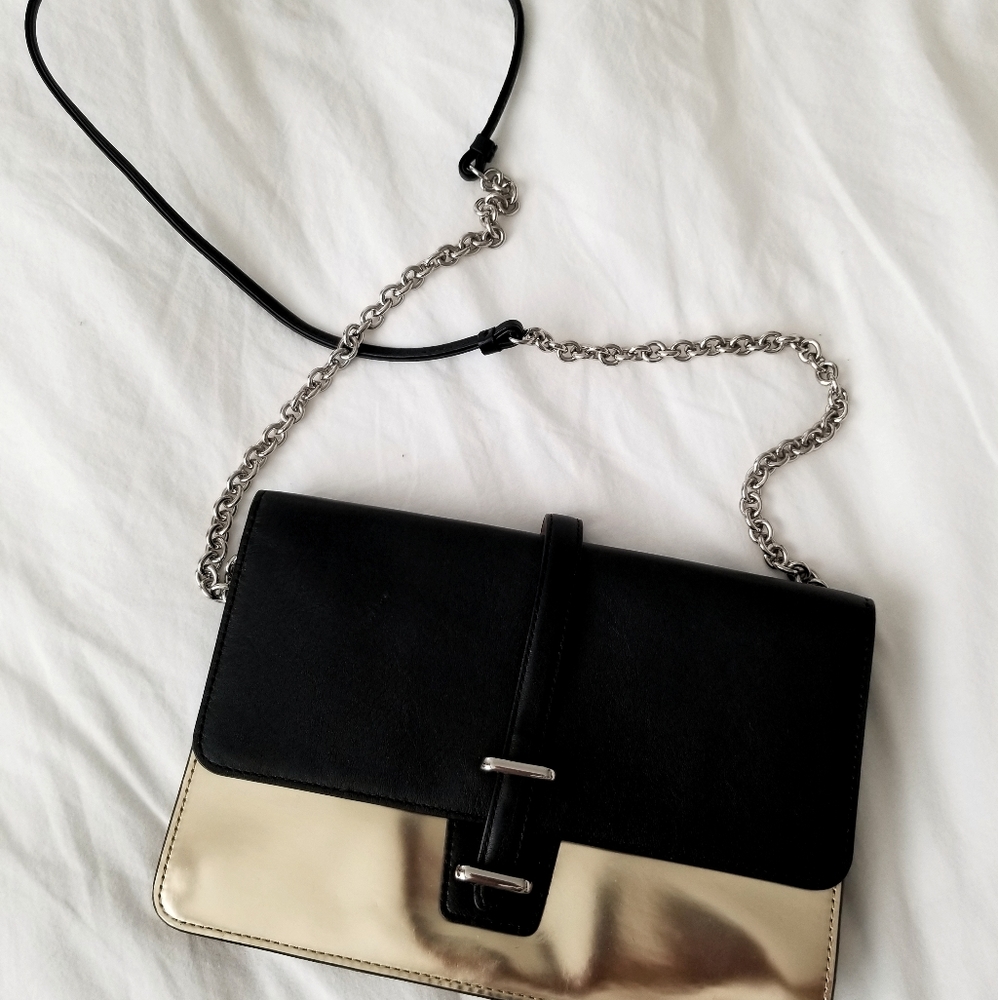 Coach Metallic Chain Crossbody Gem